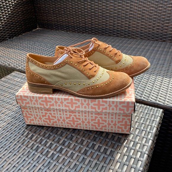 Gianni Bini Suede and Canvas Oxford - Picture 6 of 12